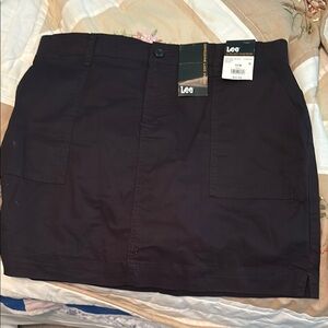 NEW LISTING. Lee Classic Black Mini Skirt Skort